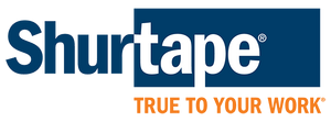 Blue and orange Shurtape logo brand header